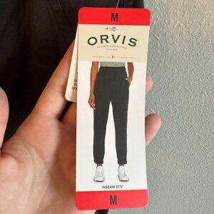 NWT Orvis black joggers Size M